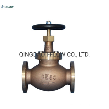 5K Bronze Flanged Straight Type Globe Valve JIS F7301